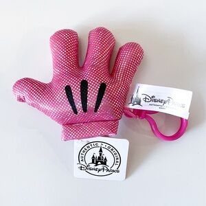 NWT Disney Parks Mickey pink glove keychain
